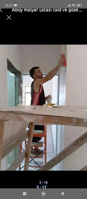 Малярные работы: Aboy malyar ustası malyar işləri görürük cəld və gözəl iş görülür — 4