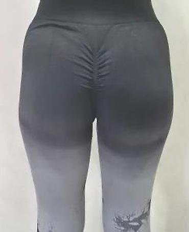 Helanke, biciklistički šortsevi: Ženske sportske helanke – visoki struk, bez šavova, elastične - — 18