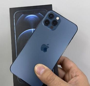 IPhone 12 Pro, 128 GB, Göy, Zəmanət, Kredit, Qırıq