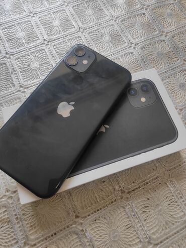 masa ustu konputer: IPhone 11, 128 GB, Qara, Simsiz şarj, Face ID, Sənədlərlə