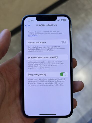 Apple iPhone: IPhone 13 mini, 128 GB, Mavi, Simsiz şarj, Face ID