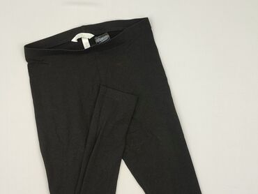 woskowane legginsy z wysokim stanem zara: Material trousers for women, H&M, size S (EU 36)