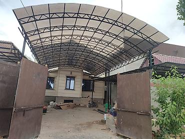 Навесы: Навес, Арочный, Металл, Поликарбонат, Установка — 1