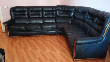 kunc mebel: Угловой диван, Раскладной, Без подьемного механизма, Кожа, Нет доставки