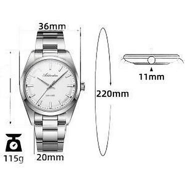 Ručni satovi: ADDIESDIVE AD2066 - 36mm - Bela Potpuno nov muški sat ADDIESDIVE — 14