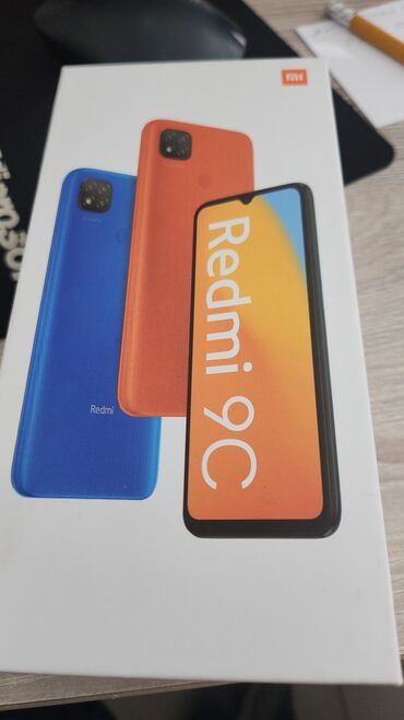 хороший телефон: Xiaomi, Redmi 9C, Б/у, 32 ГБ, цвет - Черный, 2 SIM
