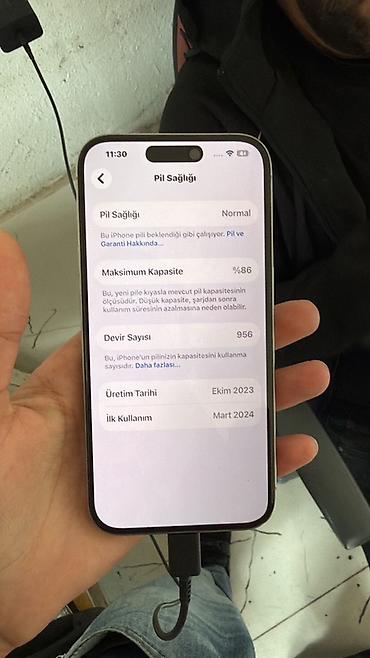 nokia t 28: IPhone 15 Pro, 256 GB, Natural Titanium, Qırıq — 1