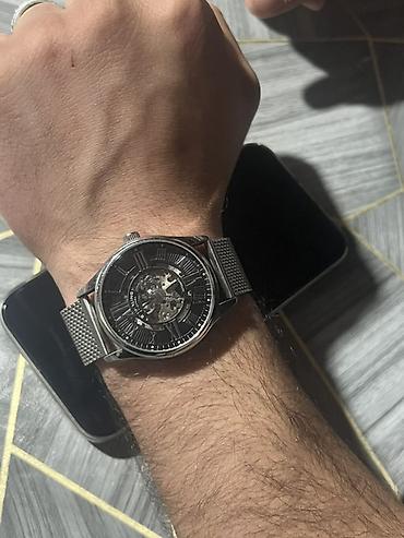 ucuz saatlar instagram: Skelet dizaynlı mexaniki qol saatı - Korpus: polad, parlaq metal rəng — 4