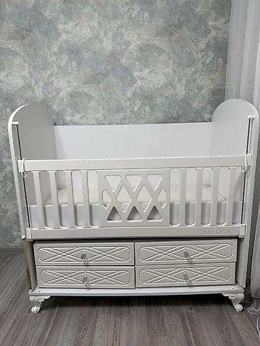 usag otagi: Ali Bebe uşaq beşiyi və döşək - Brend/model: Ali Bebe - Rəng: ağ — 6