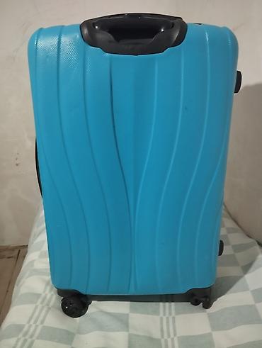 universal baqaj: Sərt korpuslu səyahət çamadanı – mavi rəng - Material: sərt plastik — 2