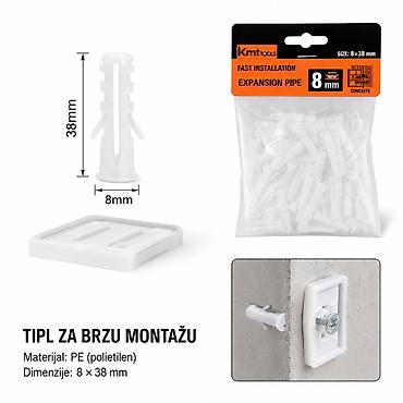 KMT Bela tipl 9368166 Opis: - Bela tipl za brzu montažu, namenjena