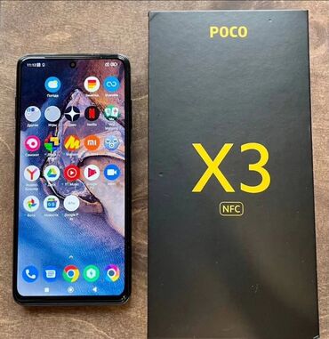 poco x3 nfs: Poco X3 NFC, 128 GB, rəng - Mavi, Zəmanət, Sensor, Barmaq izi
