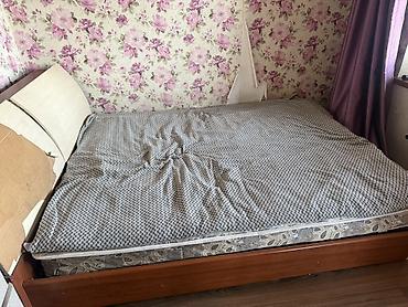 put up: Двуспальная кровать, Б/у, С ящиком для хранения, длина - 200 см — 3