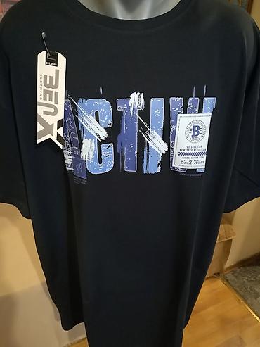 bez tech fleece: Kvalitetna muska pamucna majica Benx u teget boji. Odlicna muska — 5