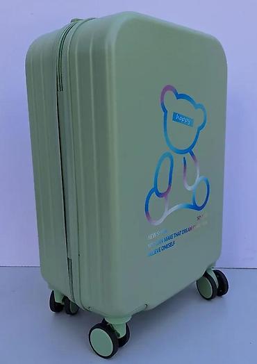 Putni koferi i torbe: Tvrdi kofer na točkiće – dečiji/teen model, mint zelena boja - — 7
