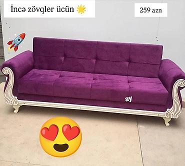 salon divanları: Divan, Yeni, Açılmayan, Bazasız, Vеlur parça, Şəhərdaxili pulsuz çatdırılma — 1