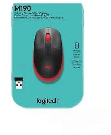 Kompjuterski miševi: Bežični miš Logitech (crno-crveni) - Ergonomski oblik za udobno na lalafo.rs — 8 Kompjuterski miševi: Bežični miš Logitech (crno-crveni) - Ergonomski oblik za udobno — 8