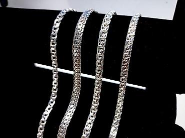 Серебряные цепочки: Серебряный комплект Питон 940 проба Серебряные Цепи и Браслеты — 22