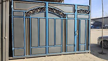 silver kitchen: Металлические ворота и заборные панели - Распашные ворота из металла — 9
