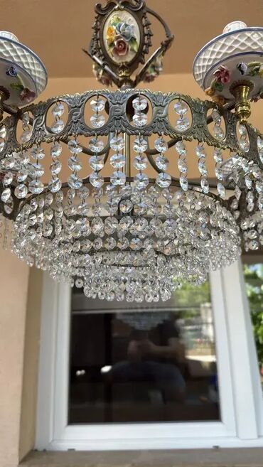 RS - Antique Chandeliers: Stari kristalni luster - ODLIČNO STANJE 💎✨ Stari kristalni luster, u — 9