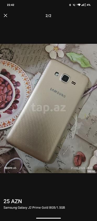 samsung printer: Samsung Galaxy J2 Prime, 8 GB, rəng - Qızılı, İki sim kartlı — 2