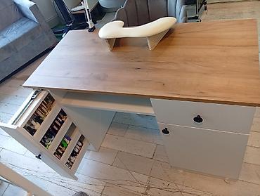 Sifarişlə salon mebeli: Düz masa, Siyirməli, Polkalı, Teksturalı laminat, Kredit yoxdur — 2