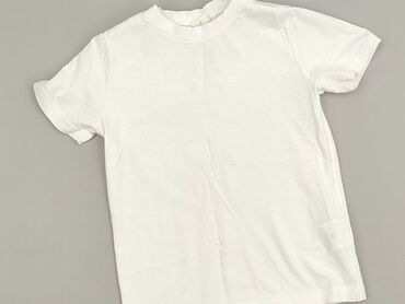 biala koszulka basic: Koszulka, Coccodrillo, 8 lat, 122-128 cm, stan - Idealny