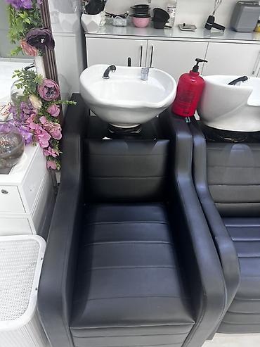 Salon, tibbi mebel: Salon üçün yuyucu kreslo (şampun çanağı ilə) - Tip: Peşəkar saç yuma — 2