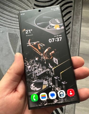 купить айфон 11 про макс в бишкеке: Samsung Galaxy S22 Ultra, Колдонулган, 256 ГБ, түсү - Кара, eSIM, 2 SIM
