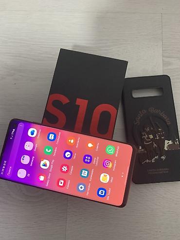 Техника и электроника: Состояния жакшы экран чистый Samsung Galaxy S10, красный цвет (Prism — 2