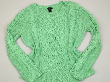bluzki welurowa zielone: Sweter, H&M, L, stan - Dobry