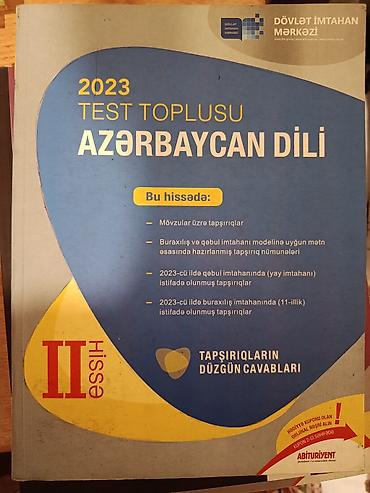 Testlər: Azərbaycan dili Testlər 11-ci sinif, DİM, 2-ci hissə, 2023 il — 1