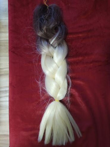 Perike i klipse: Prodajem pletenicu - rep prirodna kosa,ombre boja. rep je dugačak 60 — 9