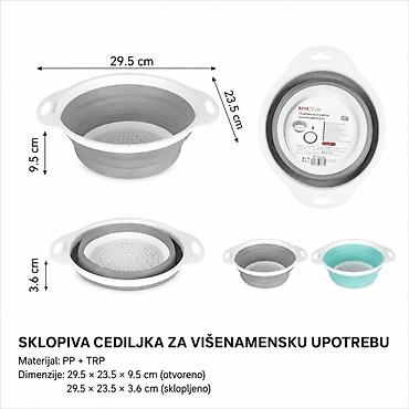 KMT Velika okrugla korpa za odvod – sklopiva cediljka za višenamensku na lalafo.rs KMT Velika okrugla korpa za odvod – sklopiva cediljka za višenamensku