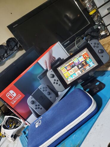 Nintendo Switch: Nintendo switch чипованная (прошитая) состояние новой полный