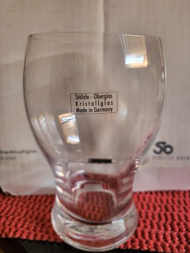 Čaše: Case vintaz,nove kristalne Stolzle O. nemacke. Univerzalne case,za — 6