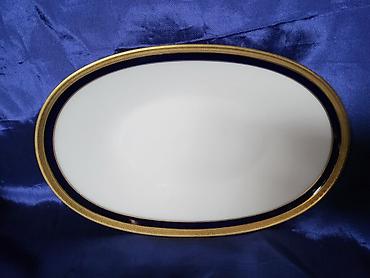 Ostali antikviteti: Oval Heinrich i Co. 1939g+ Bavaria. Oval,porcelan,kobalt,24na — 4