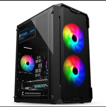 ПК жана ноутбуктар үчүн комплектөөчүлөр: ПК корпусу, Жаңы, Micro-ATX, түсү - Кара