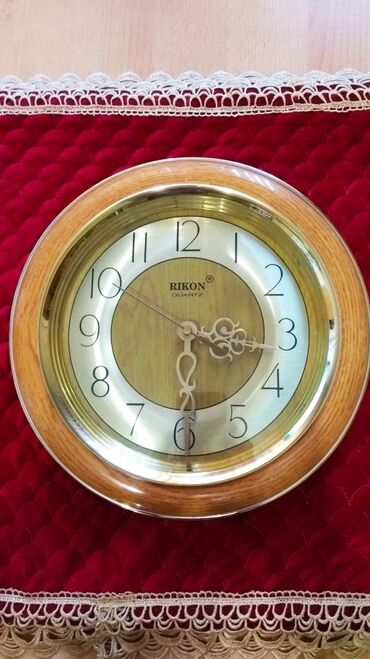 золотой часы: Часы настенные RIKON Quartz !