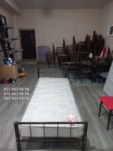 Кровати: Новый, Односпальная кровать, Без подьемного механизма, Без матраса, Без выдвижных ящиков, Азербайджан