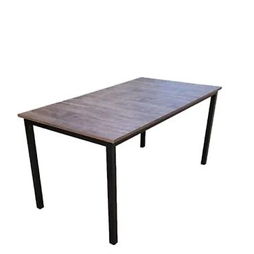 isdolar: Masa EFM-0153 – Qəhvəyi/Qara (160x80x75 sm) Modern və loft üslubunda — 1