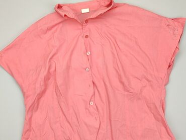 bluzki pudrowy róż krótki rękaw: Koszula Damska, 6XL, stan - Zadowalający