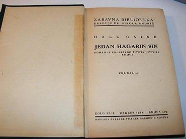 stone: JEDAN HAGARIN SIN I-II i III-IV Hall Caine1931 zagrebu knjizi i-ii — 2