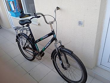 Velosipedlər: STELS Pilot şəhər/trek velosipedi - Rəng: qara-yaşıl - Çərçivə — 1