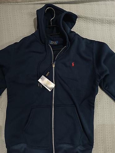 белые мужские джемперы: Мужская толстовка, Ralph Lauren, M, цвет - Синий — 1