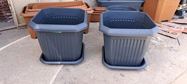 Bağ və bostan üçün digər məhsullar: Dibcek dibcek qabi duzbucaqli balkon heyet ucun gul qabi duzbucaqli — 20