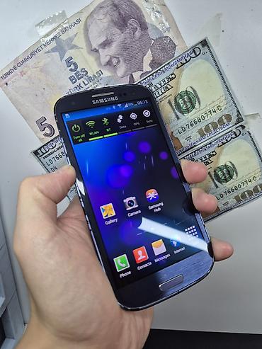Samsung I9300 Galaxy S3, Б/у, 16 ГБ, цвет - Синий, В рассрочку, 1 SIM, 2 SIM