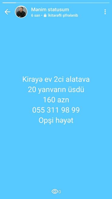 kiraye 3ot menzil: Uzunmüddətli kirayə mənzillər