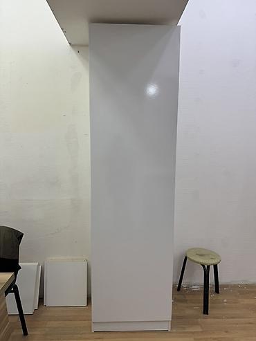 utu masası şkaflı: Ağ rəngli, şaquli saxlama şkafı - Material: laminat/MDF tipli lövhə — 2