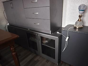 silver kitchen: Комод + тумба ТВ + шкаф‑секция (набор модульной мебели)+журнальный — 1
